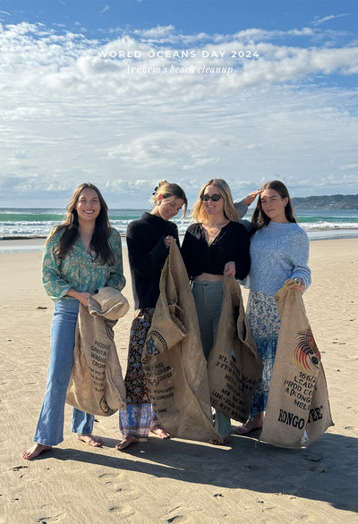 Beach clean up for World Oceans Day 2024