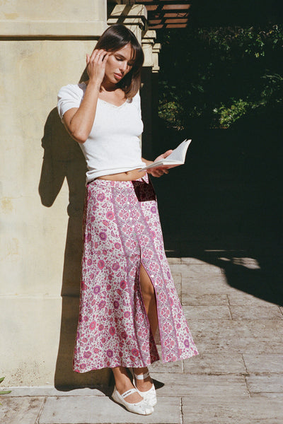 Gabriel Midi Skirt in Blossom