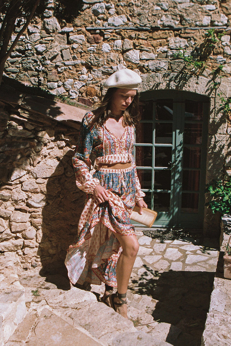 Nalani Midi Skirt in Vanilla – Arnhem Clothing